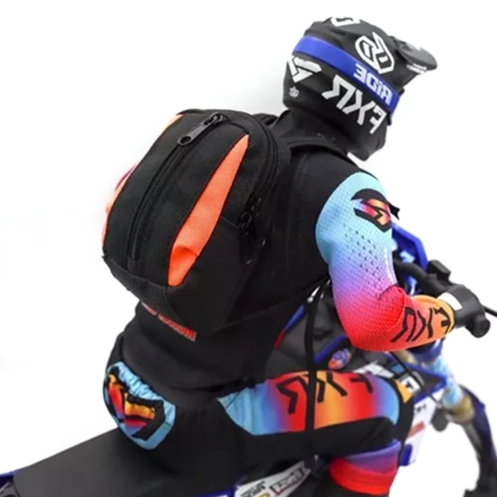 RC Motocross Simulation Rider Backpack For 1/4 LOSI PROMOTO-MX MOTORCYCLE