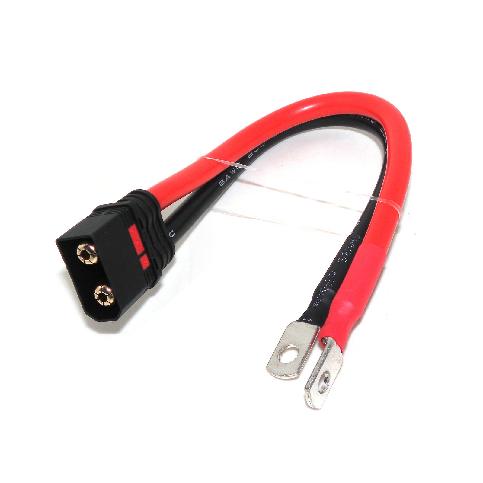 QS8S Male to M6 O Ring Lug High Current Terminal Charging Battery Wire 1FT
