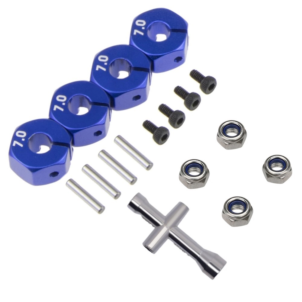 Wheel Hex Adapter for Traxxas 1/10 Slash 4×4 VXL 2WD Rustler HQ727 REMO RC Car