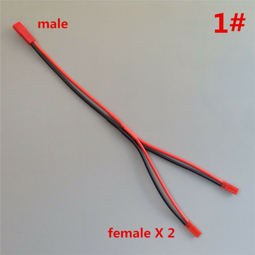 JST One drag two JST 18AWG Silicone Wire Parallel connection Battery EBC