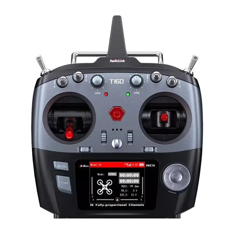RadioLink T16D Remote Control 2.4GHz 16Channels Transmitter with R16F Receiver