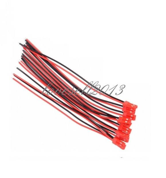 20Pairs Micro JST 1.25 2-Pin Male and Female Connector plug with Cables 100mm LO