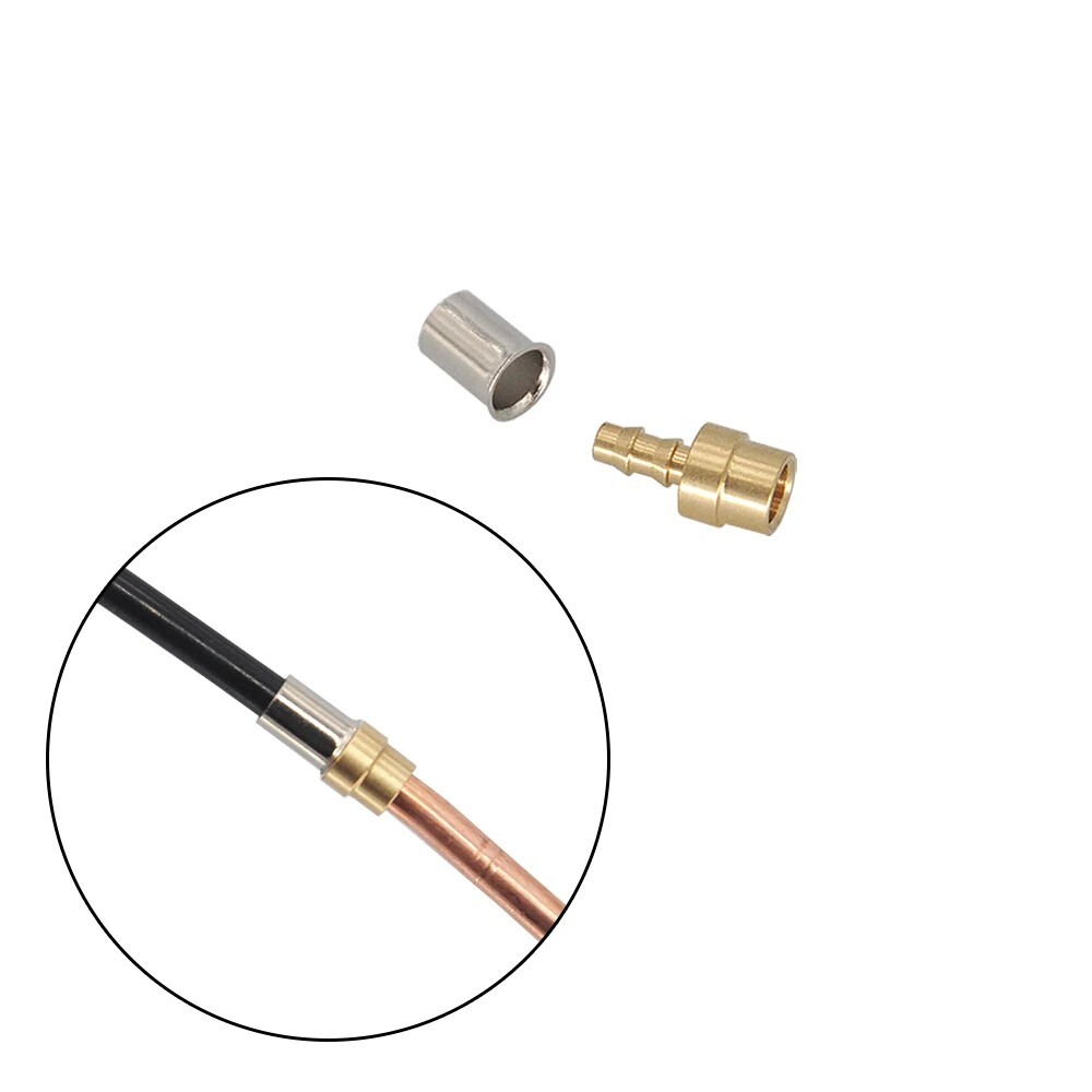 3mm Copper Pipe Solder Connector With Stainless Steel Fixing Ring For 1/14 RC