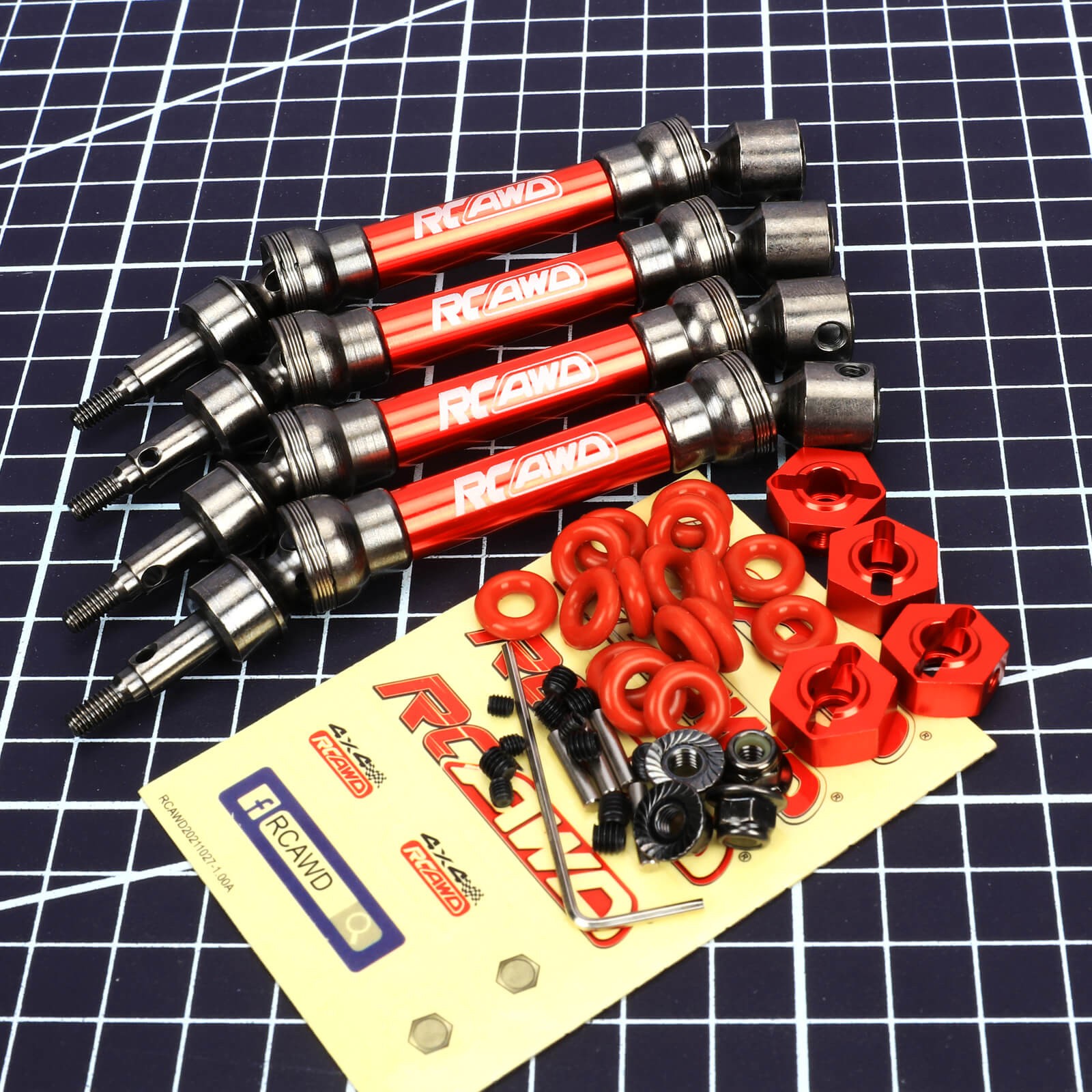 RCAWD ARAC4041 Front Rear Drive Shaft For Arrma Granite Senton Vorteks 3S BLX
