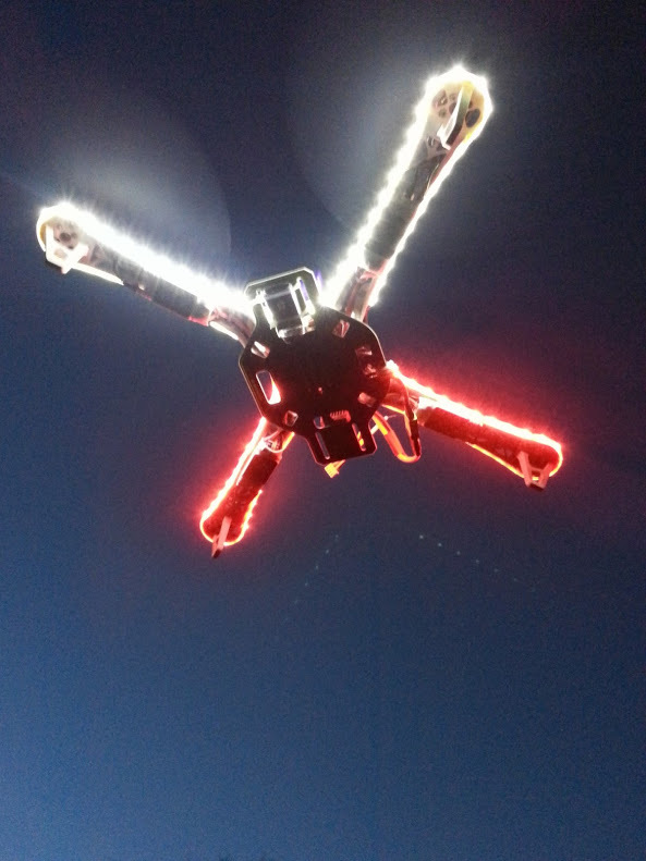 Drone / Multicopter – LED light kit – all colors GREEN red BLUE hid white ORANGE