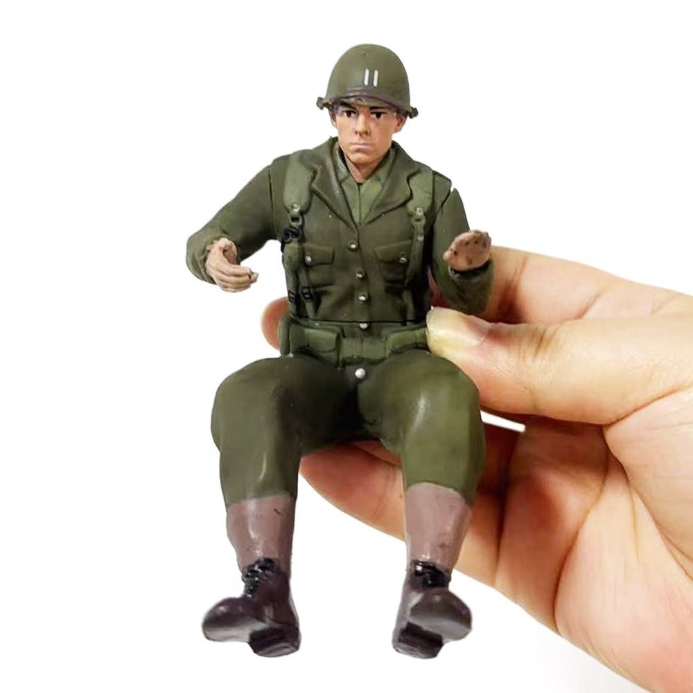 Plastic Soldier Figures Toy for 1/10 RC Truck Driver Man
