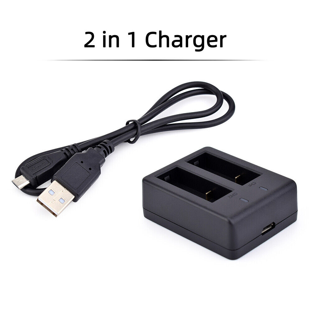 3.85V 1200mAh Li-ion Battery 2in1 Battery Charger For Hawkeye Firefly 8S Camera