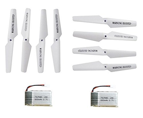 (2) X5/X5C Rotor and 600mAh Battery Set for Syma X5 X5C X5C-1 X5SC