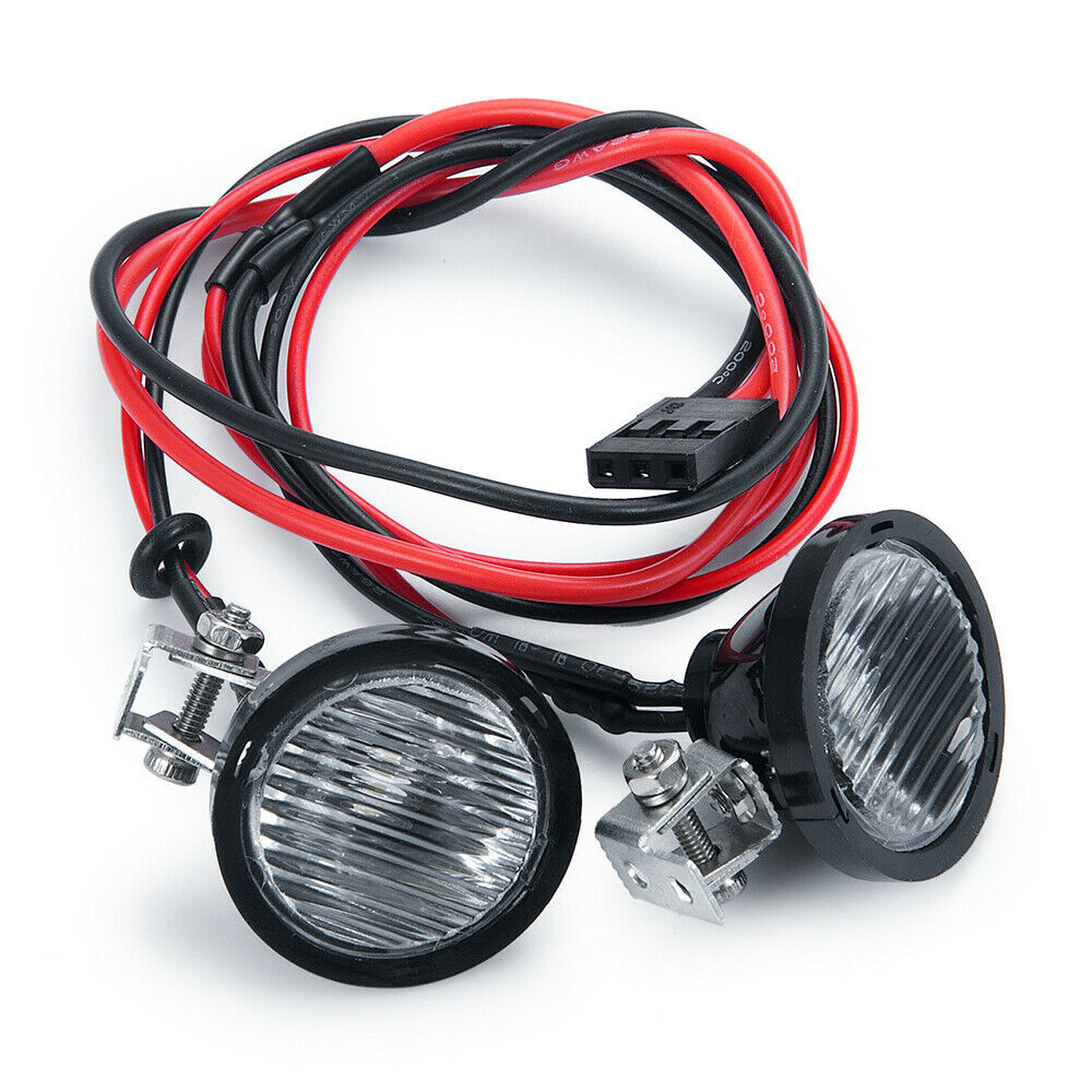 1Pair Round Headlights Light For Axial TRX4/6 Redcat RR10 MST 1/10 1/8 RC Car aa