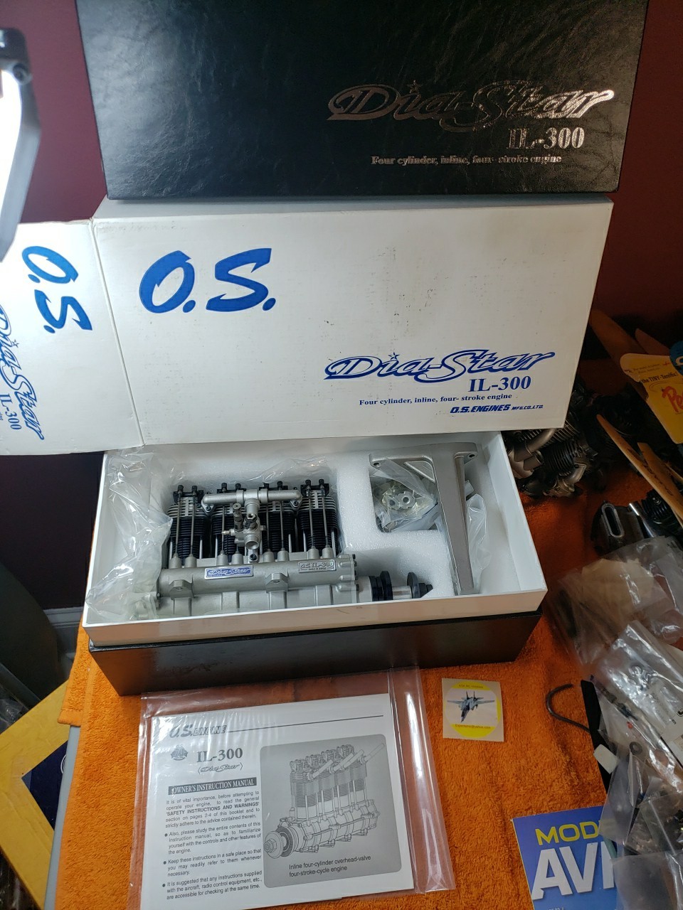 OS Engine – OS IL-300 Four Cylinder Inline Four Stroke RC Motor – New