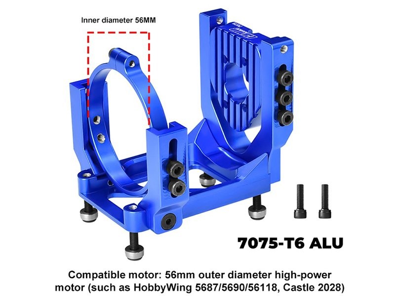 GPM 7075 CASTLE 2028 56 SERIES MOTOR MOUNT FOR TRAXXAS 1/6 XRT FUNCO SAND CAR 8S