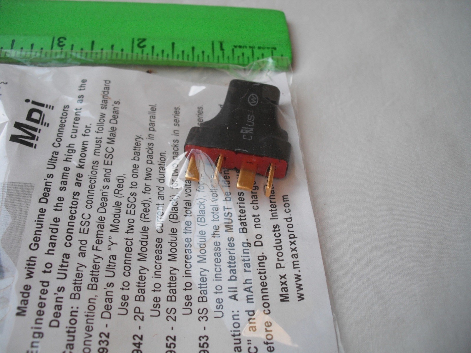 Maxx Products Mpi 7952, 2S Battery Module, Black, Plug, RC R/C Plane Airplane