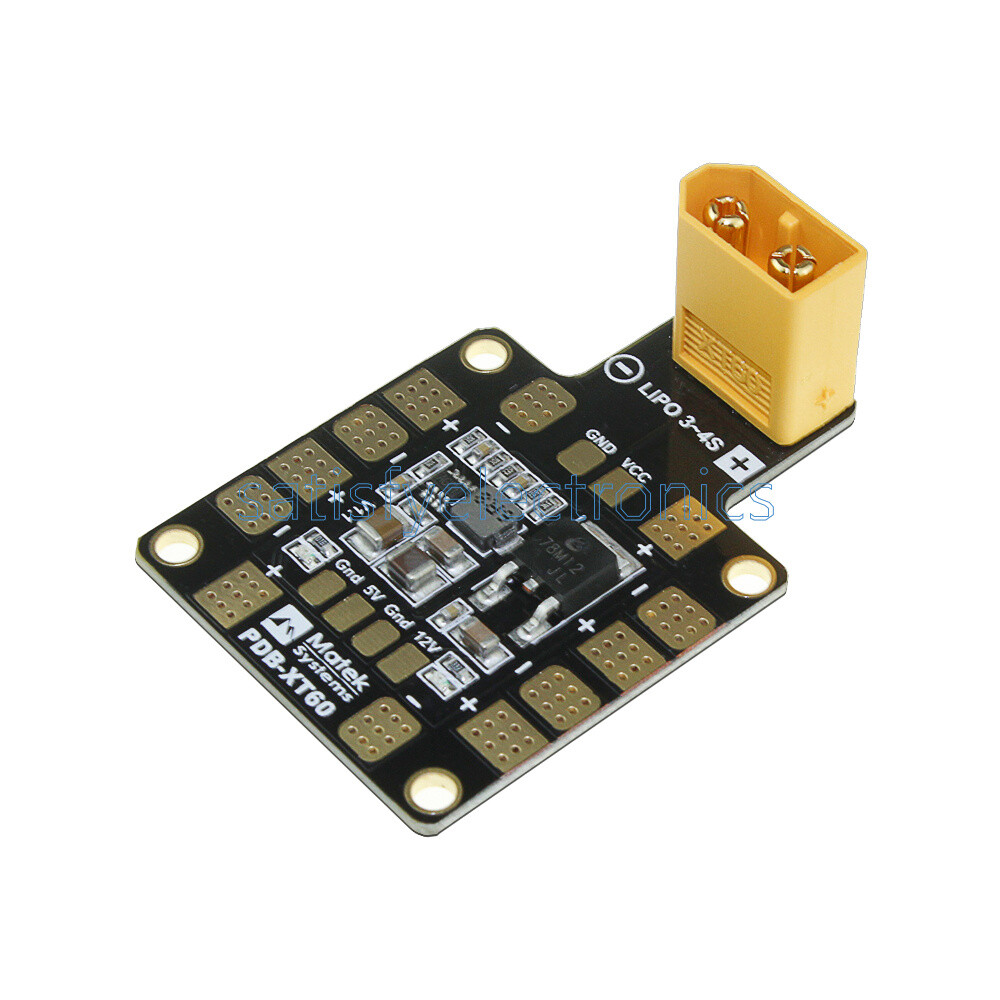 XT60 PDB Power Distribution Board 5V/12V Dual-way BEC per Multirotor FPV RC415