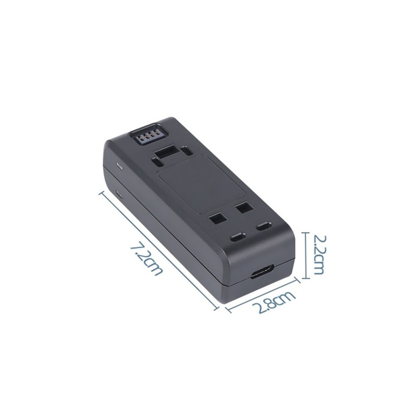 For 360 ONE R/RS 750mAhx2 Battery Base Fast Charge Hub with Type C Cable
