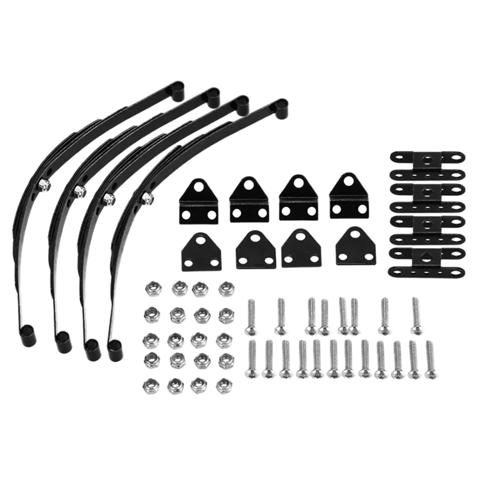 4Pcs 1/10 RC Car Leaf Springs Damper Chassis Parts For Tamiya For Axial SCX10
