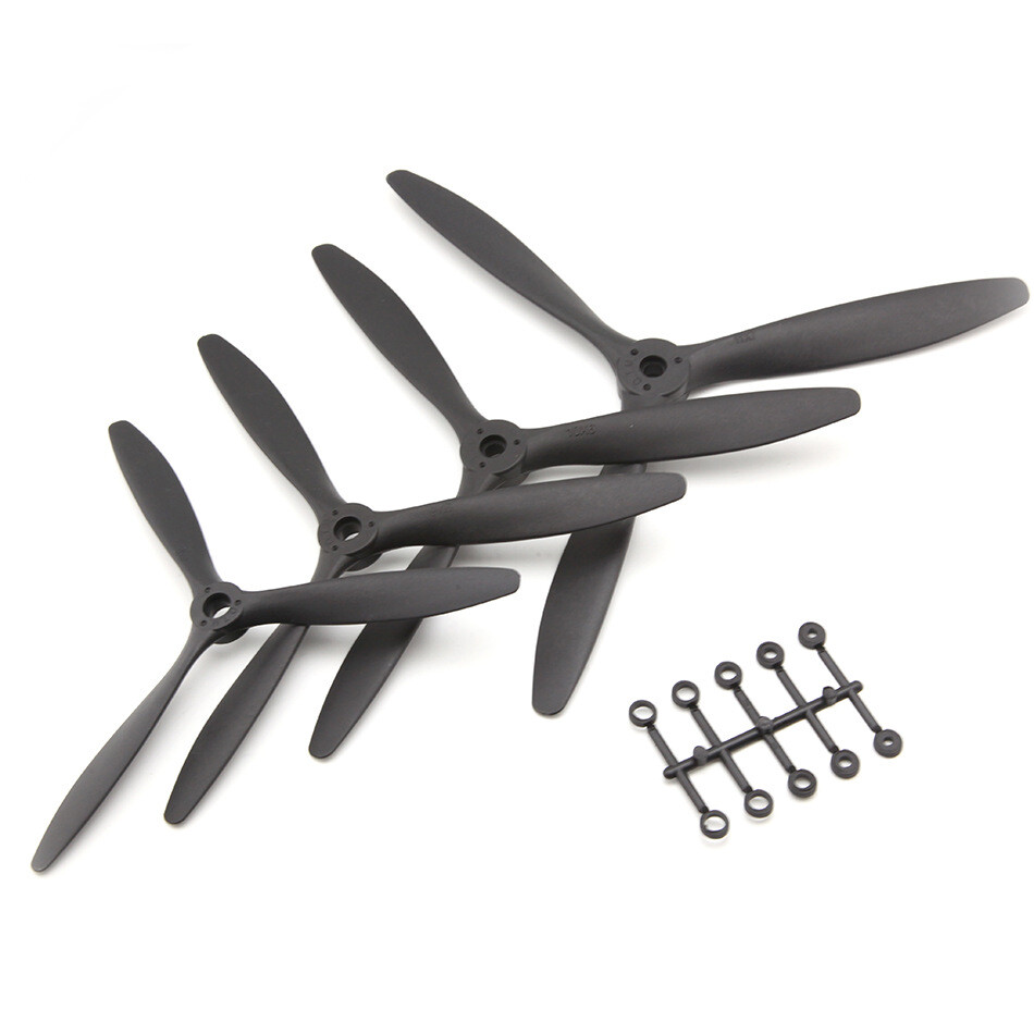 1x 8060 9060 1060 1170 3 Blade Propeller 8×6 9×6 10×6 11x7inch For RC Airplane
