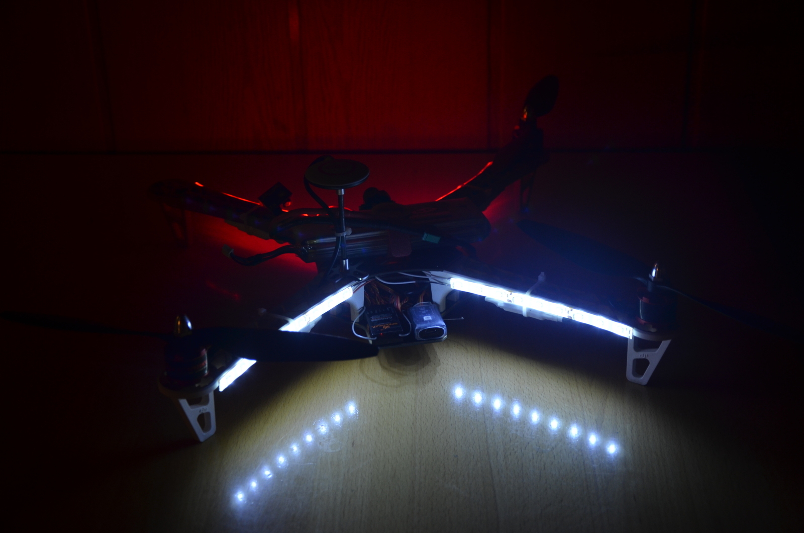 Drone / Multicopter – LED light kit – all colors GREEN red BLUE hid white ORANGE