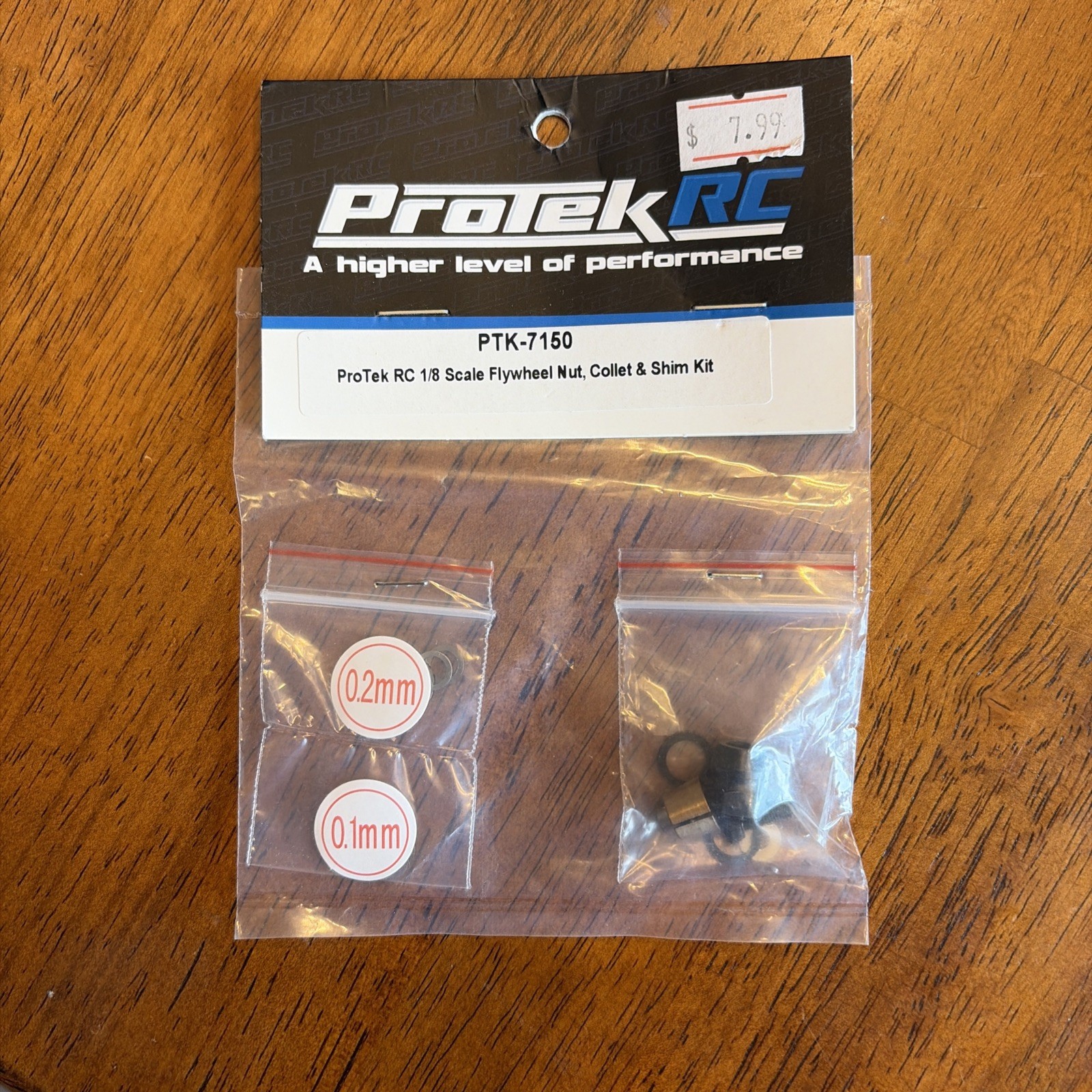 ProTek RC 1/8 Scale Flywheel Nut, Collet & Shim KitPart#: PTK-7150