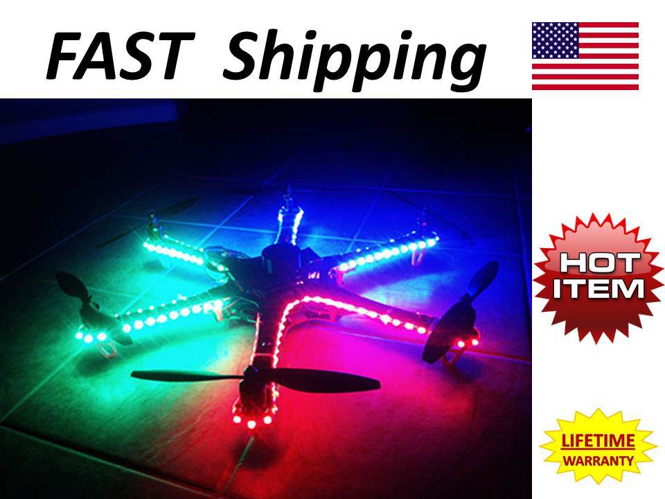 Drone / Multicopter – LED light kit – all colors GREEN red BLUE hid white ORANGE