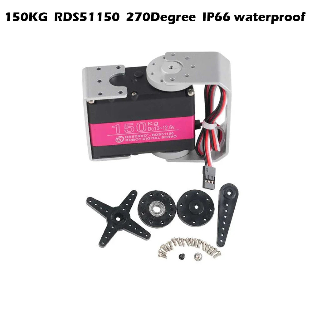 7-150KG Digital Robot Servo Metal Gear Motor Double-Shaft 180/270 Degree For Rc