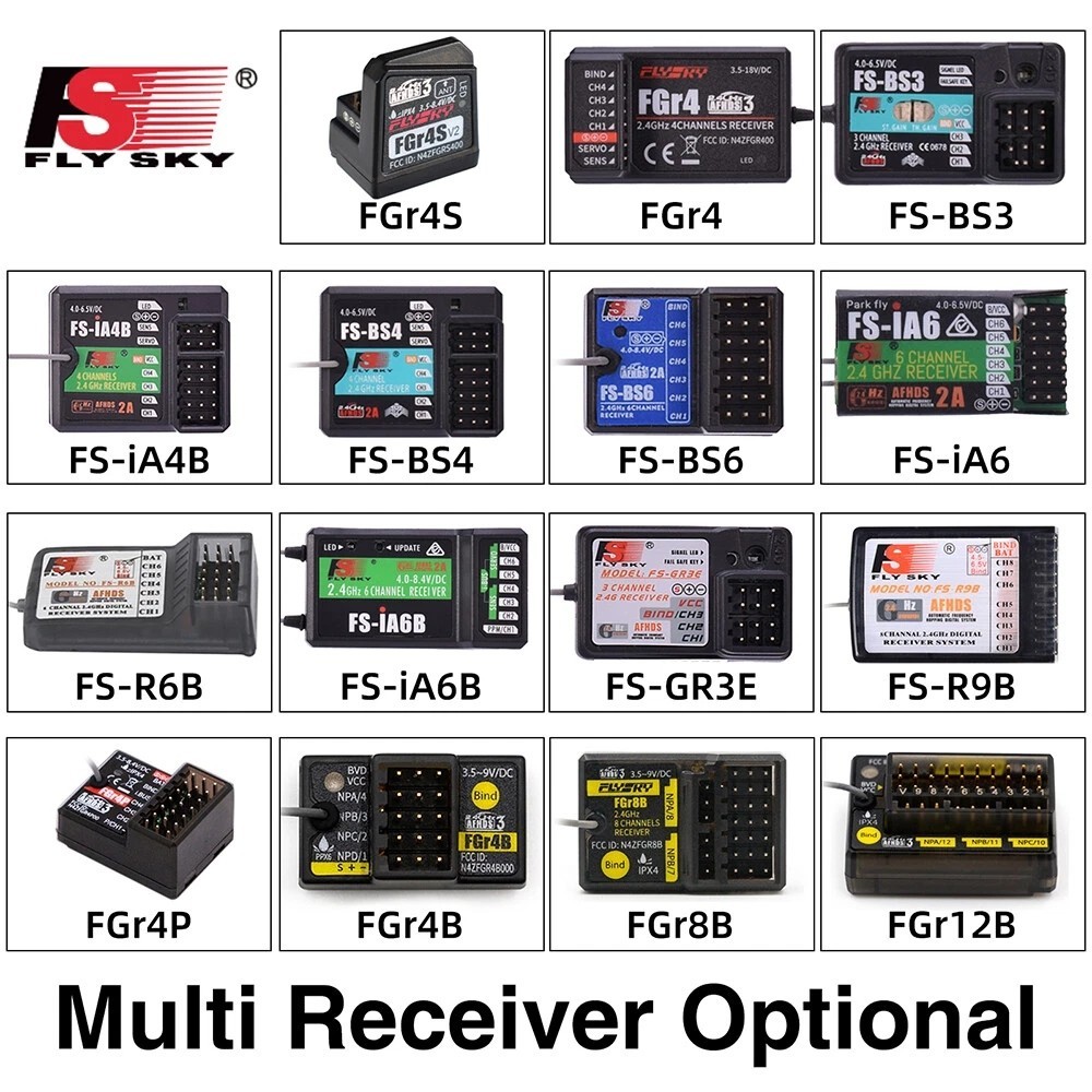 Flysky FGR4S FGR4P FGR4B FS-GR3E FS-R6B FS-iA6 FS-iA6B FS-BS6 FS-R9B RC Receiver