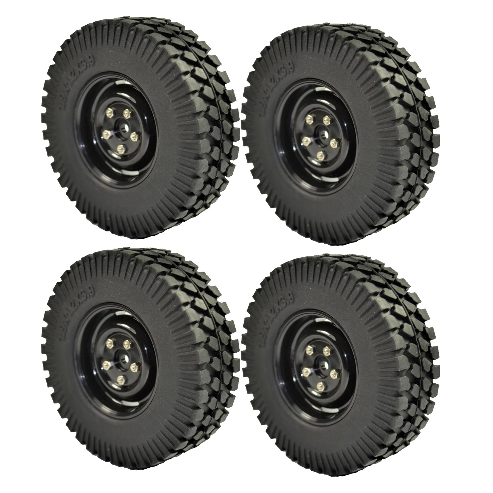 4X 1.9 Inch Crawler Tires 98MM for Axial SCX10 D90 TF2 MST CC01 1:10 RC Crawler