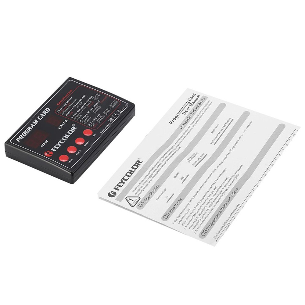Flycolor 90A Brushless ESC +Program Card 2-6S for RC Electric Gasoline Jet Boats