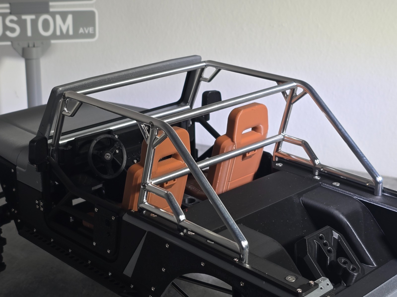 H-TECH RC CNC Aluminum Roll Cage for Project IJ (RCMustDIy)