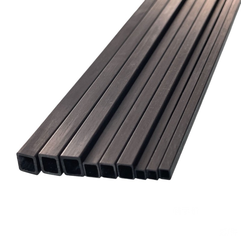 200/400mm Carbon Fiber Square Tube Pipe Inner Square Hole Pultruded For RC & DIY