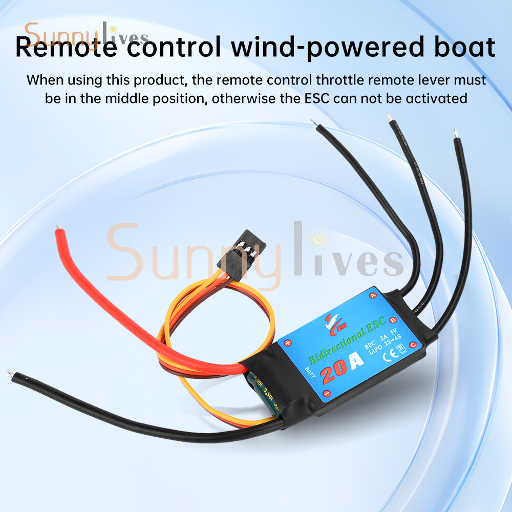 20A/30A/40A/50A Bidirectional Brushless ESC for Remote Control Ship Pneumatic
