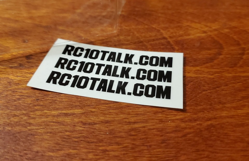 RC10TALK Legacy in Black decals – Associated – Losi – Tamiya – Kyosho – Yokomo