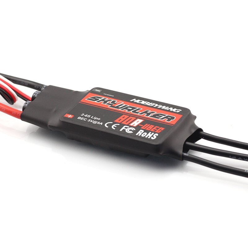 Hobbywing Skywalker 20A 30A 40A 50A 60A ，80A ESC 2-6s BEC Speed Controller