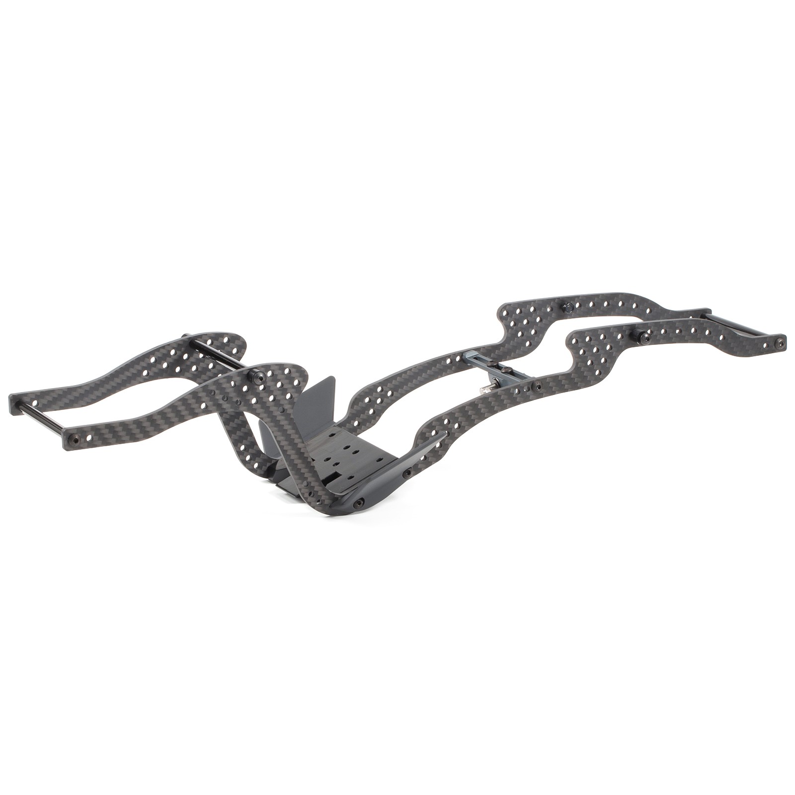 Carbon HiLow Cheater Frame Builders Chassis Kit for 1/10 RC Crawler LCG Comp Rig