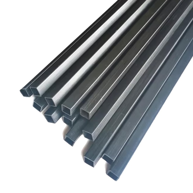 200/400mm Carbon Fiber Square Tube Pipe Inner Square Hole Pultruded For RC & DIY