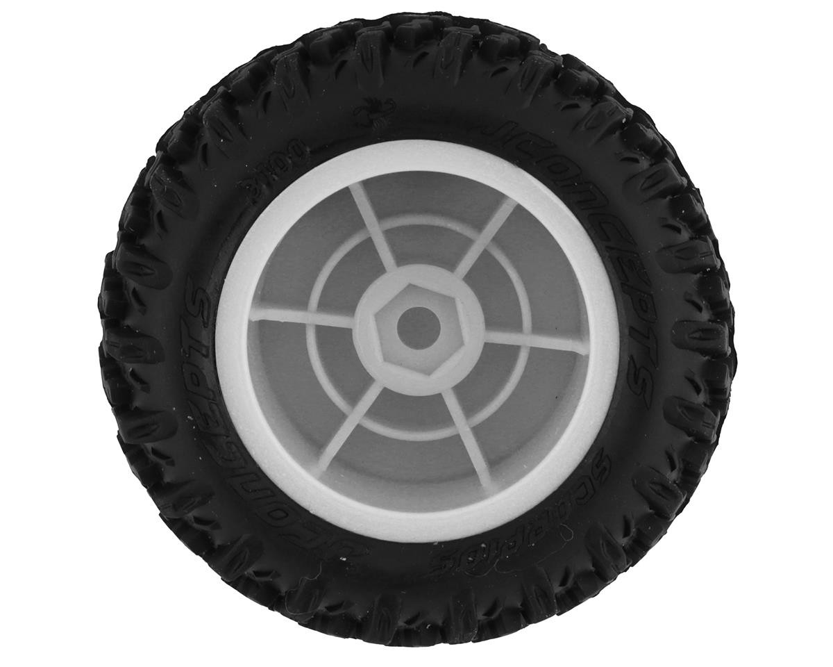 JConcepts Mini-B/Mini-T Scorpios Pre-Mounted Rear Tires (White) (2)