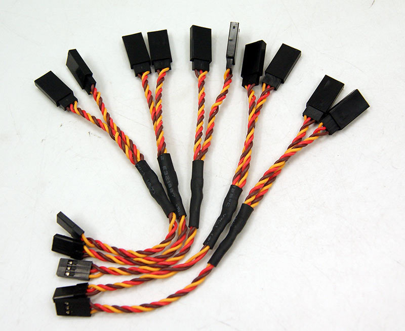 5Pcs 6in Universal RC Servo Y-Harness Heavy Duty Twisted Wire Futaba/JR/Spektrum