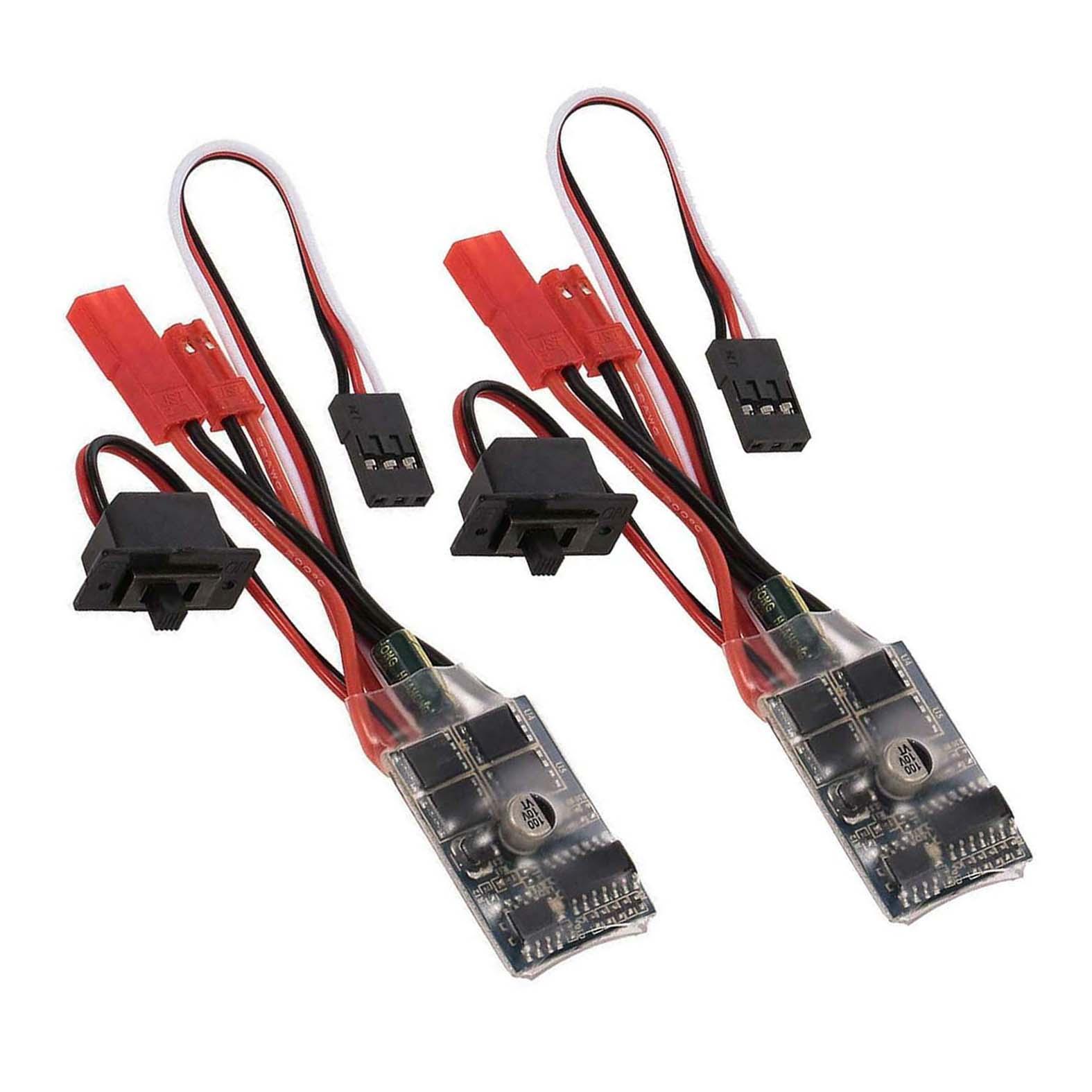 2pcs 10A ESC Brushed Speed Controller 2S w/Brake For RC Mini Car Boat Truck