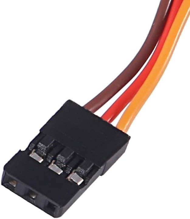10-Pack 30cm 3-Pin RC Servo Extension Cables – Female to Male, Orange, for RC…