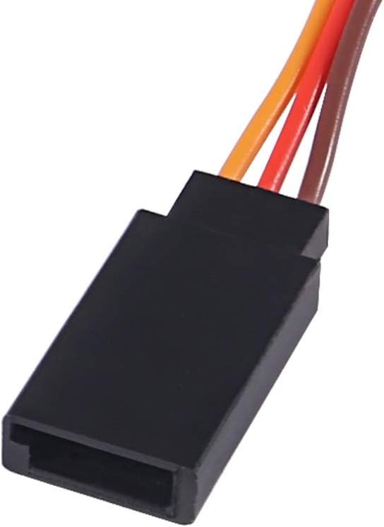 10-Pack 30cm 3-Pin RC Servo Extension Cables – Female to Male, Orange, for RC…