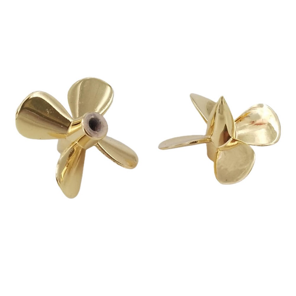 2x 4-Blades Metal Propeller 3mm M3 26mm Submerged Prop for 1/200 RC Boat Marine