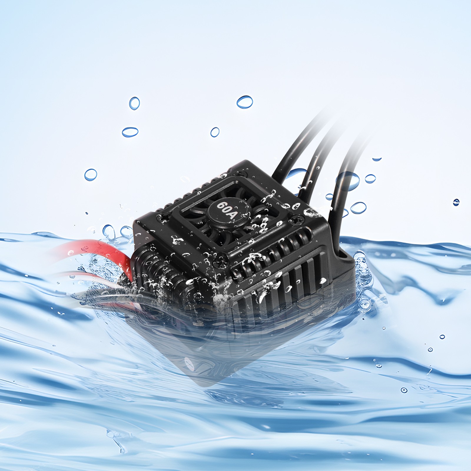 WSDT-60A Waterproof Brushless ESC Accessory For 1/10 RC Car For Beginner Players