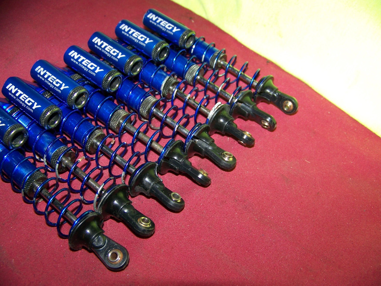 traxxas tmaxx emaxx integy aluminum blue msr4 shocks mgt clod rc monster parts