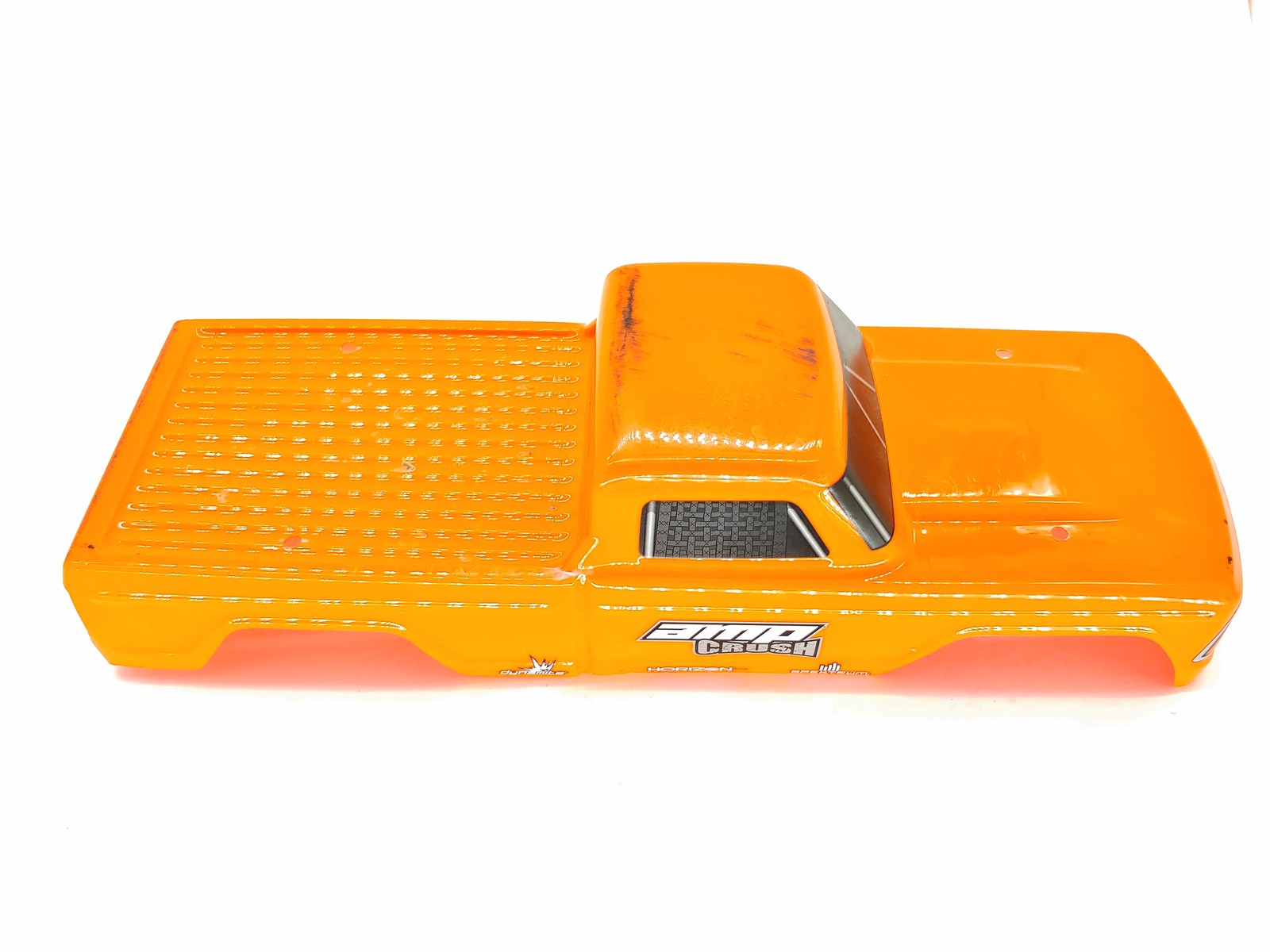 Rare ECX Amp Brush 1/10XL Monster Truck Orange Body Shell Factory Painted used