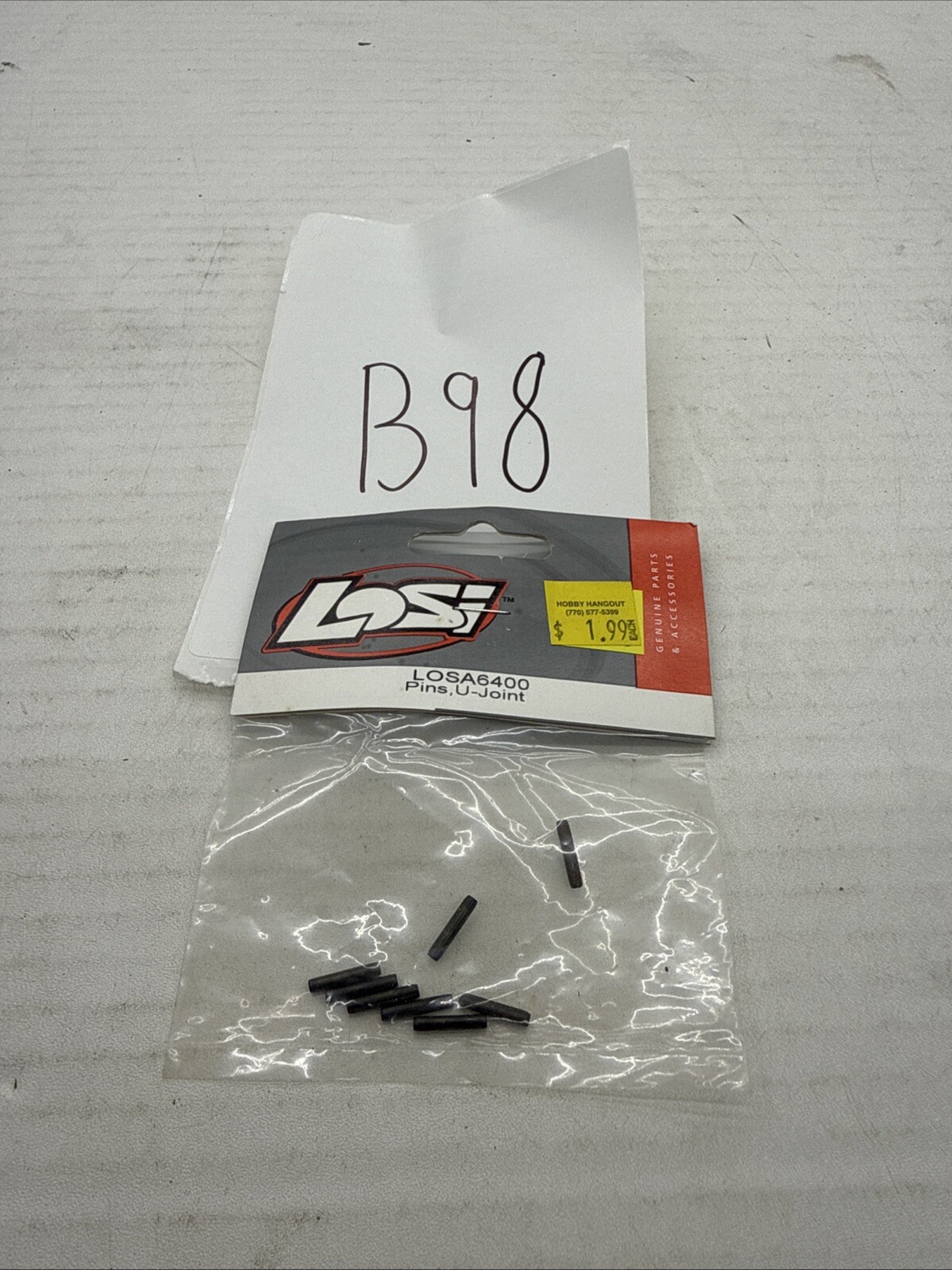 Losi Pins U-Joint Steel (8) LOSA6400 Black