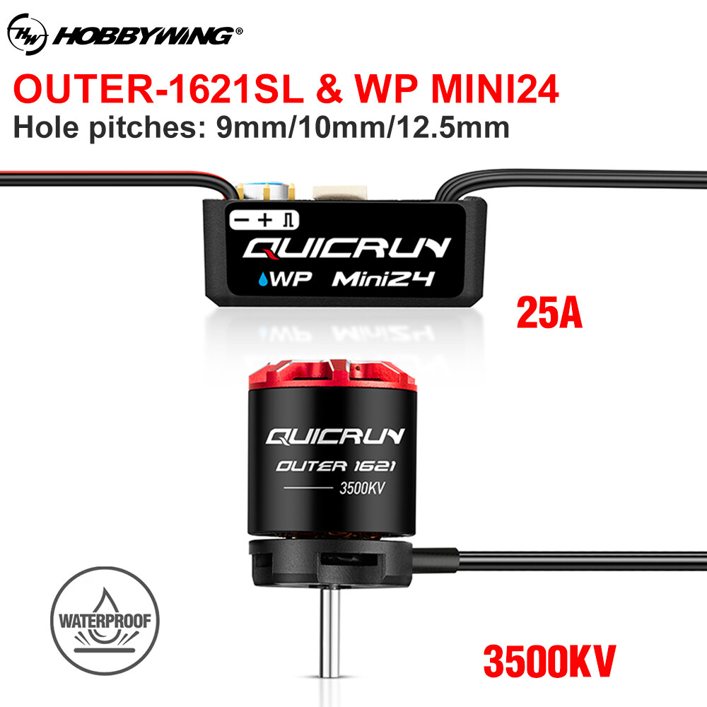 HOBBYWING QUICRUN WP-MINI24 25A ESC 1621SL 3500KV Motor For 1/24 Crawler Car