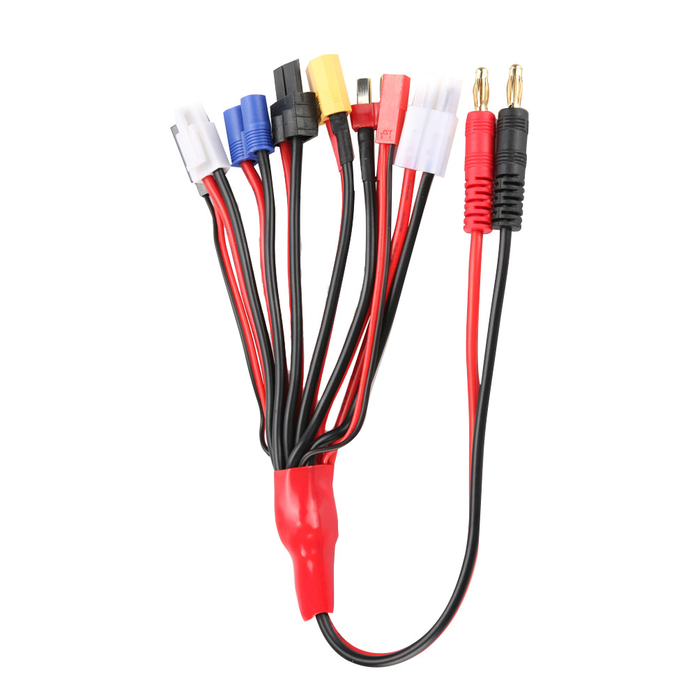RC Lipo Battery Charger Adapter with 8IN1 Multi Plug Squid Charger Convert Cable