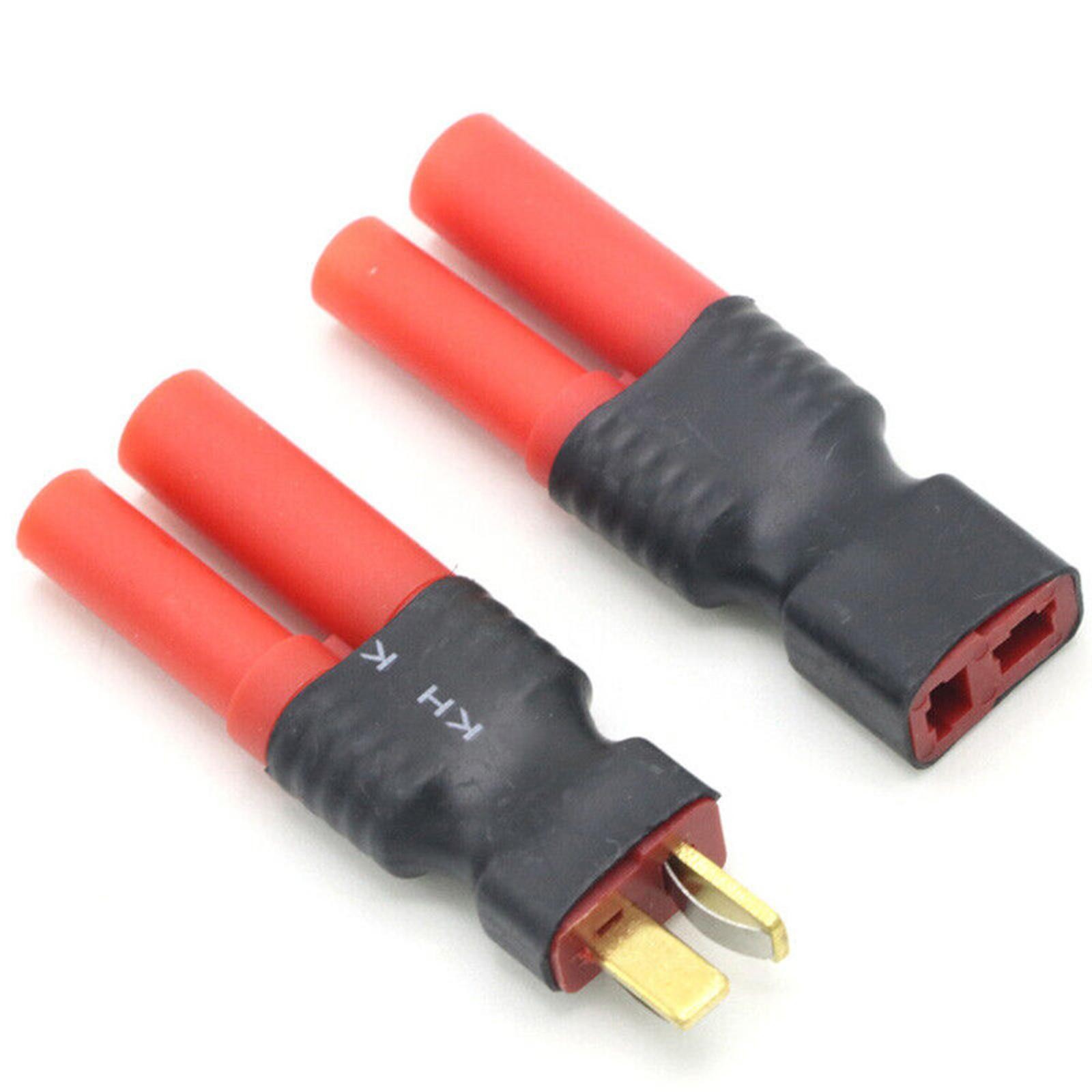 2Pcs T Male /Female to HXT4.0 Adapter Connector Cordles For Drone/Car/Boat
