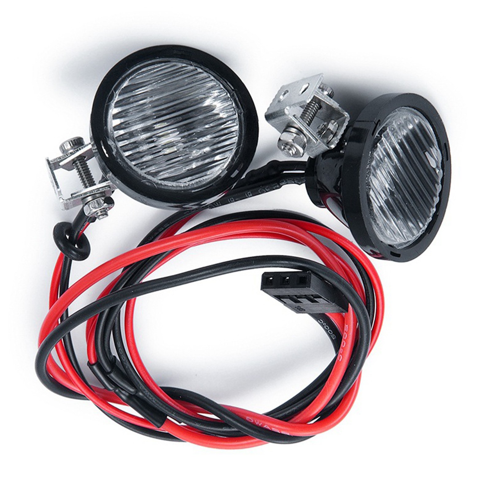 1Pair Square/Round Headlights LED Light Lamp For Axial TRX4 TRX6 Redcat RR10 M