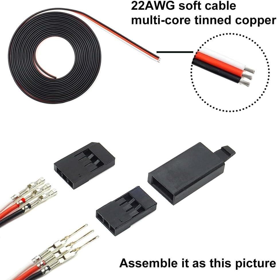 RC Servo Connector Kit with Crimping Tool