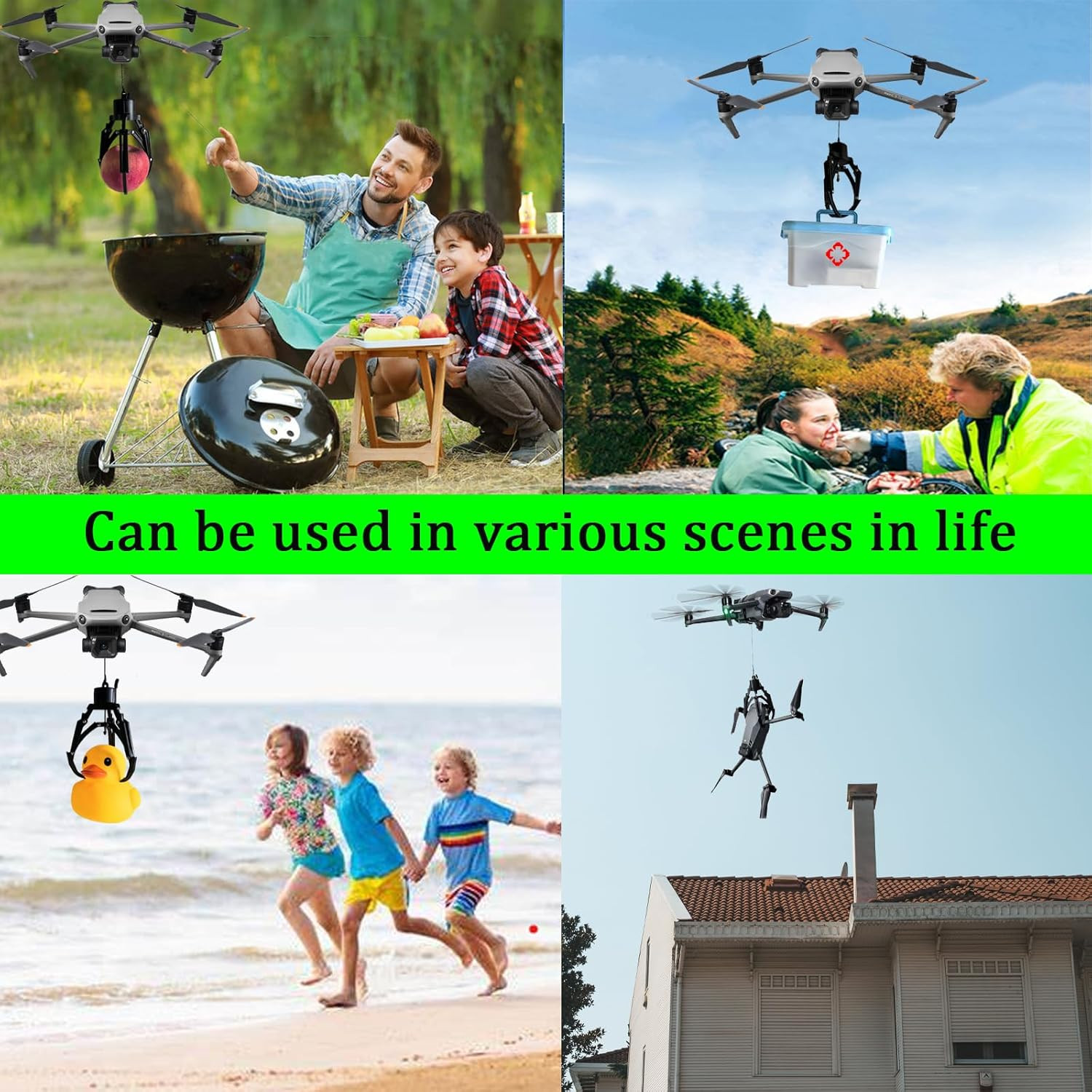 Universally Drone Airdrop System Release Device Payload Delivery Transport Drop,